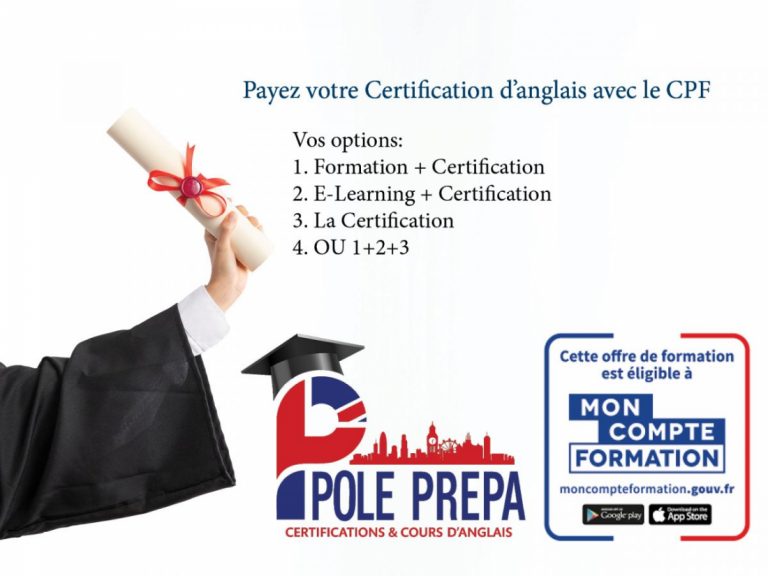 Payer la Certification d’anglais toeic linguaskill avec le CPF - POLE PREPA